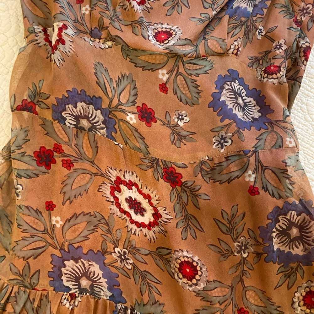 Silk Anna Sui sz 8 silk dress - image 6