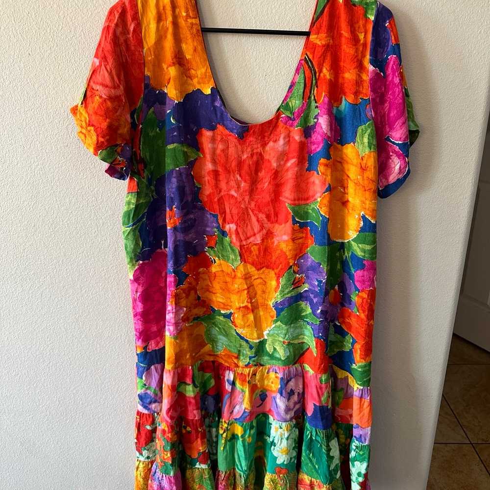 VTG Jams World Dress Womens Size 2XL Multicolor M… - image 1