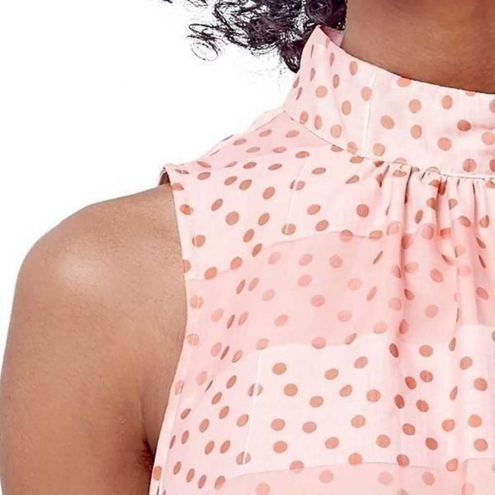 CLAUDE BABY DOLL Mini DRESS Polka Dots Tiered Ruf… - image 4