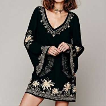 Free People Skyfall Embroidered Long Sleeve Dress - image 1