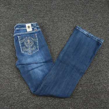 Vintage Pello Jeans Womens Size 7 Blue Denim Boot… - image 1
