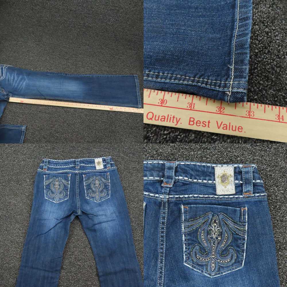 Vintage Pello Jeans Womens Size 7 Blue Denim Boot… - image 4