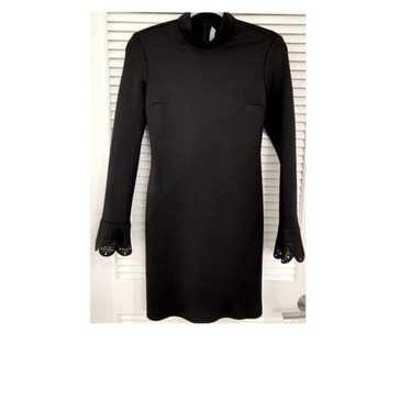 Clover Canyon Fitted Black Dress/Lace Sleeves