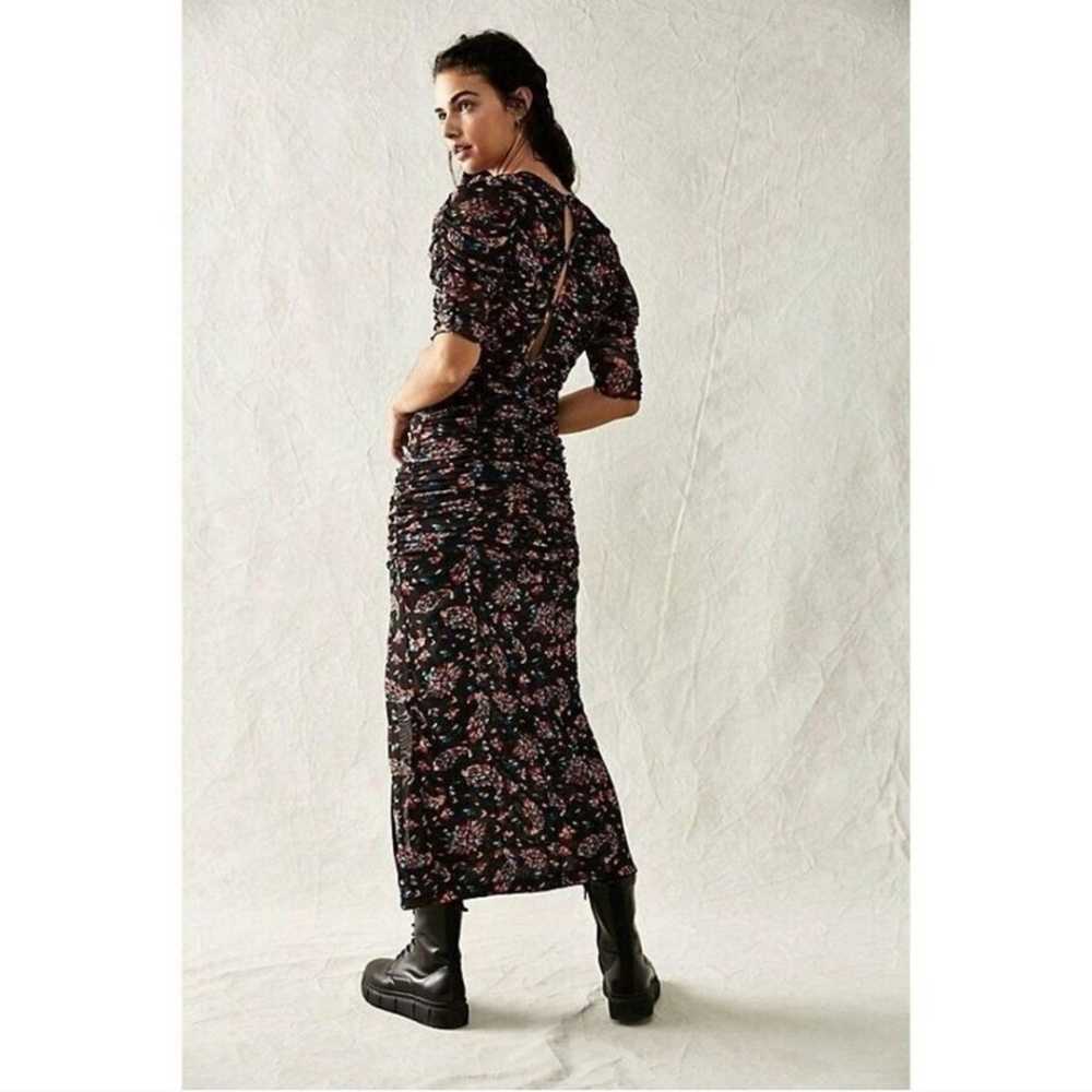 Free People Briella Ruched Floral Size Medium Dre… - image 10
