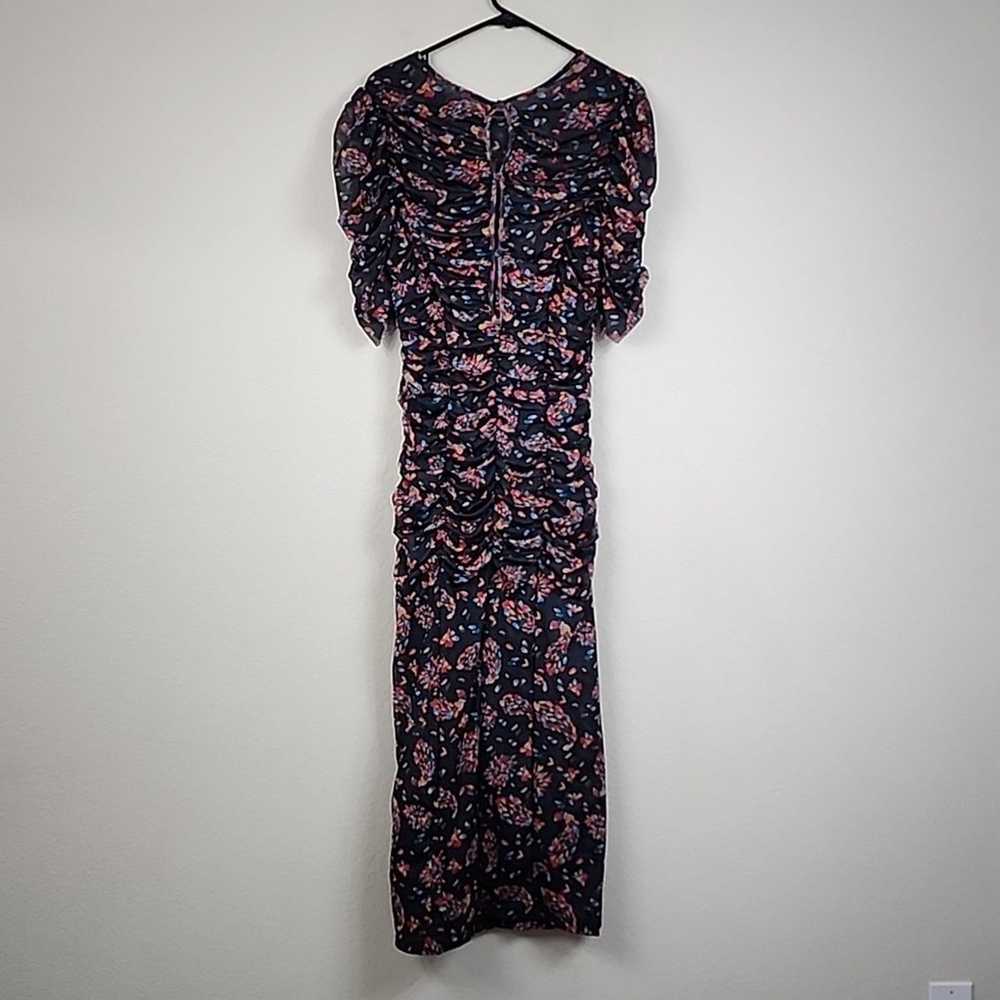 Free People Briella Ruched Floral Size Medium Dre… - image 8