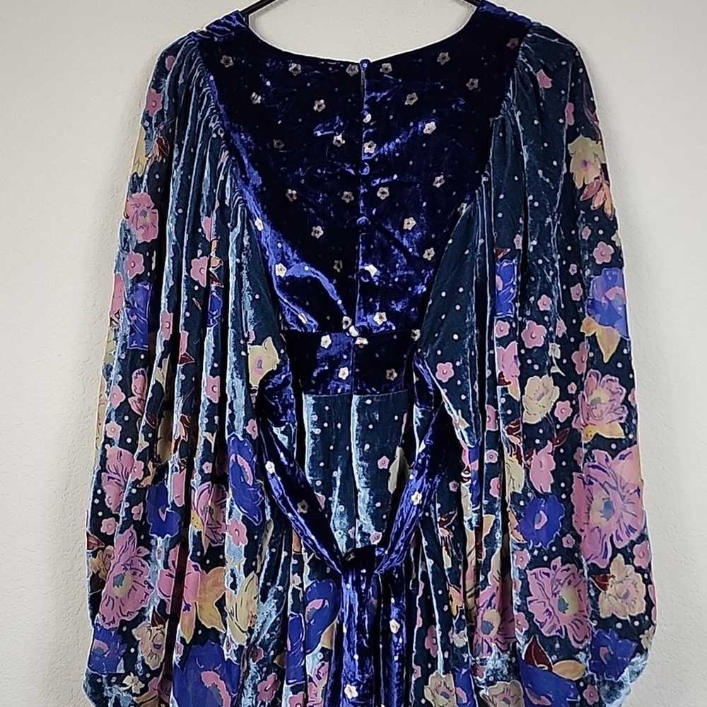 Free People Last Letter Velour Floral Long Sleeve… - image 10