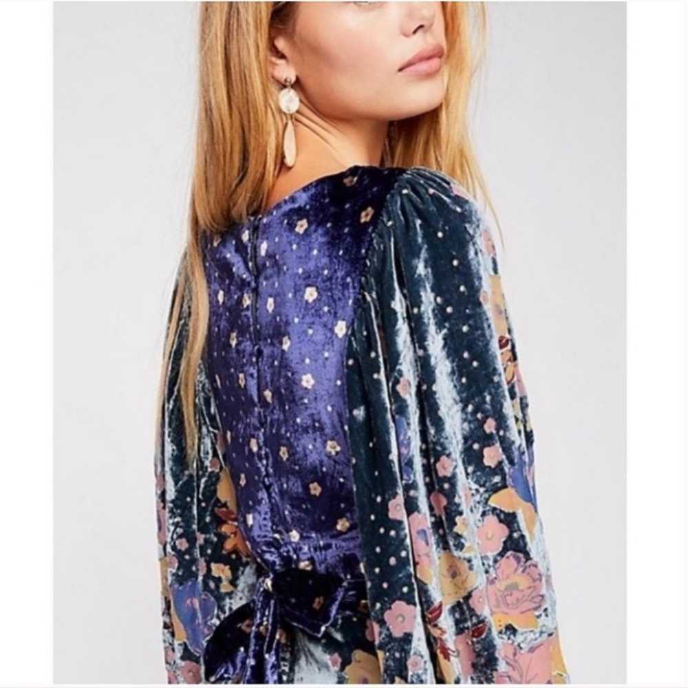 Free People Last Letter Velour Floral Long Sleeve… - image 11
