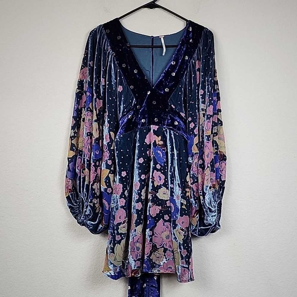 Free People Last Letter Velour Floral Long Sleeve… - image 3