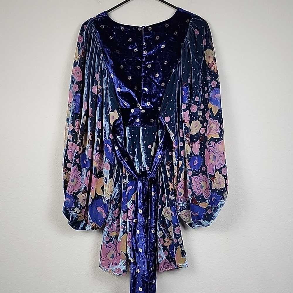 Free People Last Letter Velour Floral Long Sleeve… - image 5