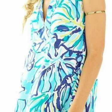 Lilly Pulitzer Achelle Pool Blue Stay Cool Print … - image 1