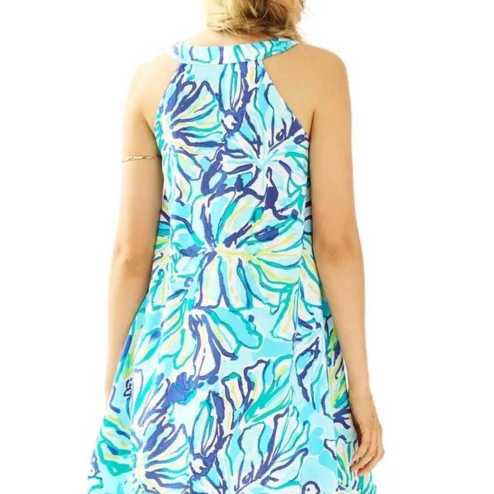 Lilly Pulitzer Achelle Pool Blue Stay Cool Print … - image 3