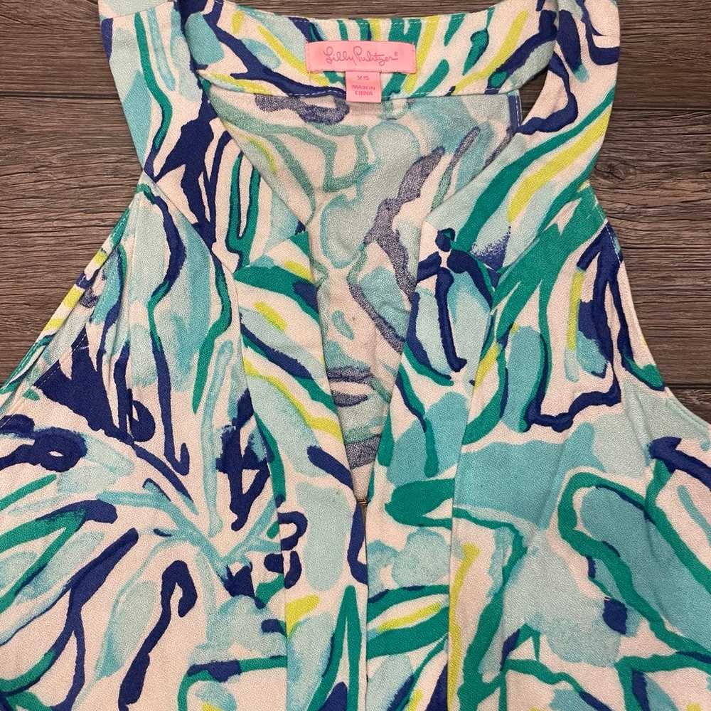 Lilly Pulitzer Achelle Pool Blue Stay Cool Print … - image 8