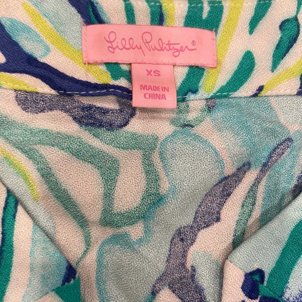 Lilly Pulitzer Achelle Pool Blue Stay Cool Print … - image 9