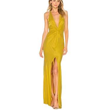 Lovers + Friends Xael Gown in Mustard Yellow