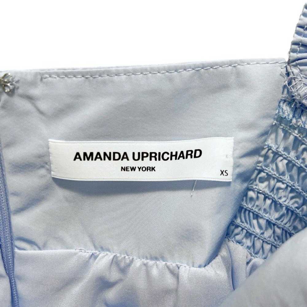 Amanda Uprichard Ariana Blue Ruched Babydoll Dres… - image 9