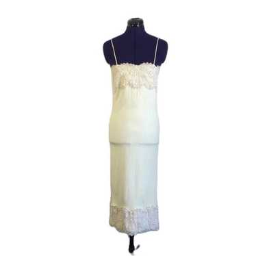 Vintage Cream White Lace Beaded Dress