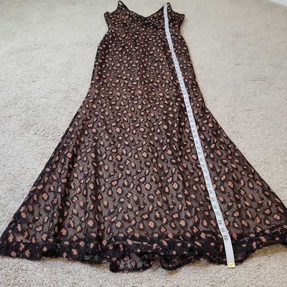 DRESS THE POPULATION Helen Gown Black/ Tan Size S - image 10