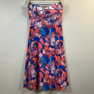 Hutch Anthropologie Strapless Floral Vacation Wom… - image 1