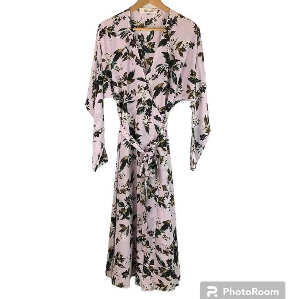Diane von Furstenberg Elle Floral Silk Long-Sleev… - image 3