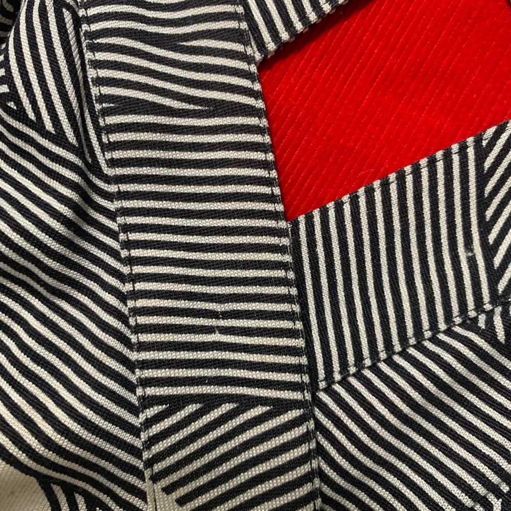 DVF abstract pattern silk jersey midi wrap dress … - image 4