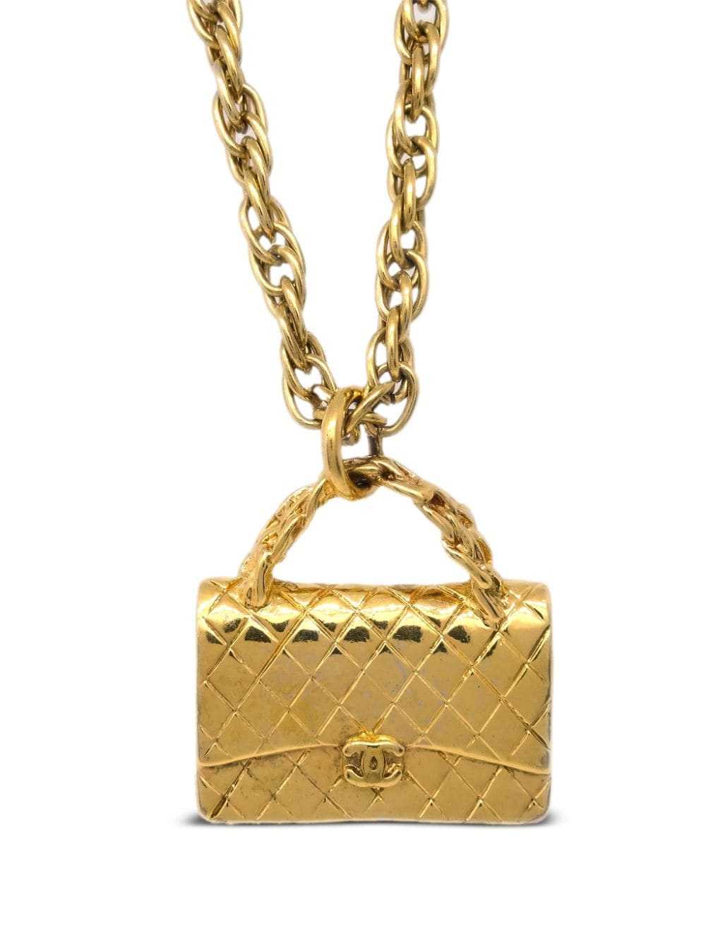 CHANEL Pre-Owned 1995 Classic Flap pendant neckla… - image 2