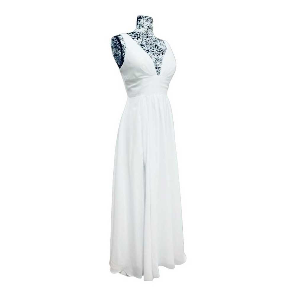 White Chiffon Wedding Dress - image 1