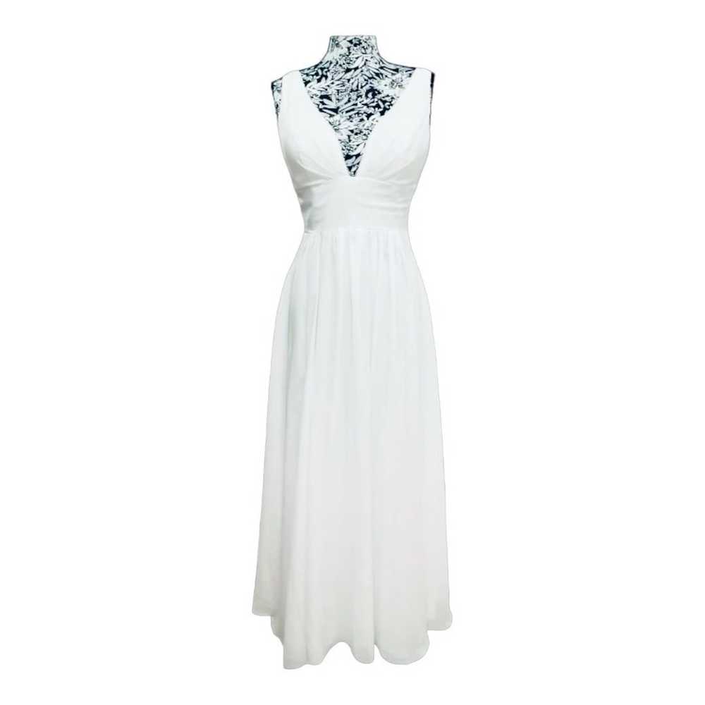 White Chiffon Wedding Dress - image 2