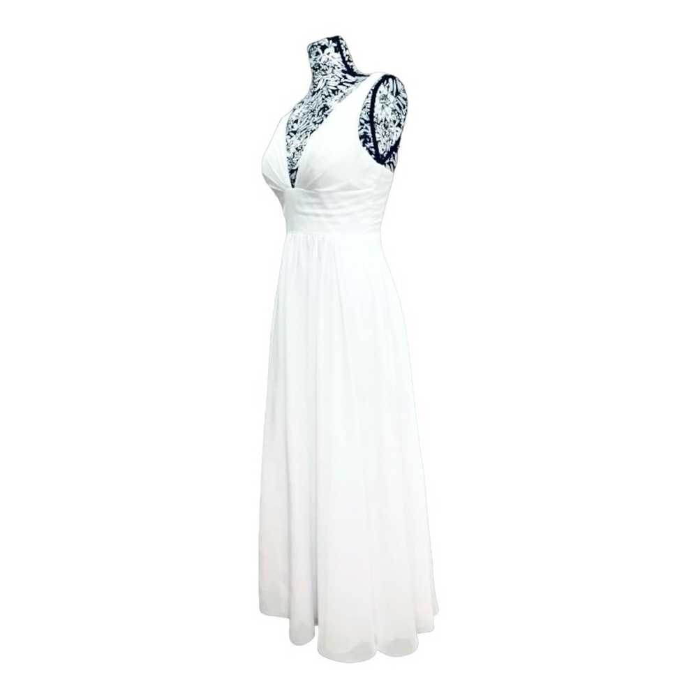 White Chiffon Wedding Dress - image 4