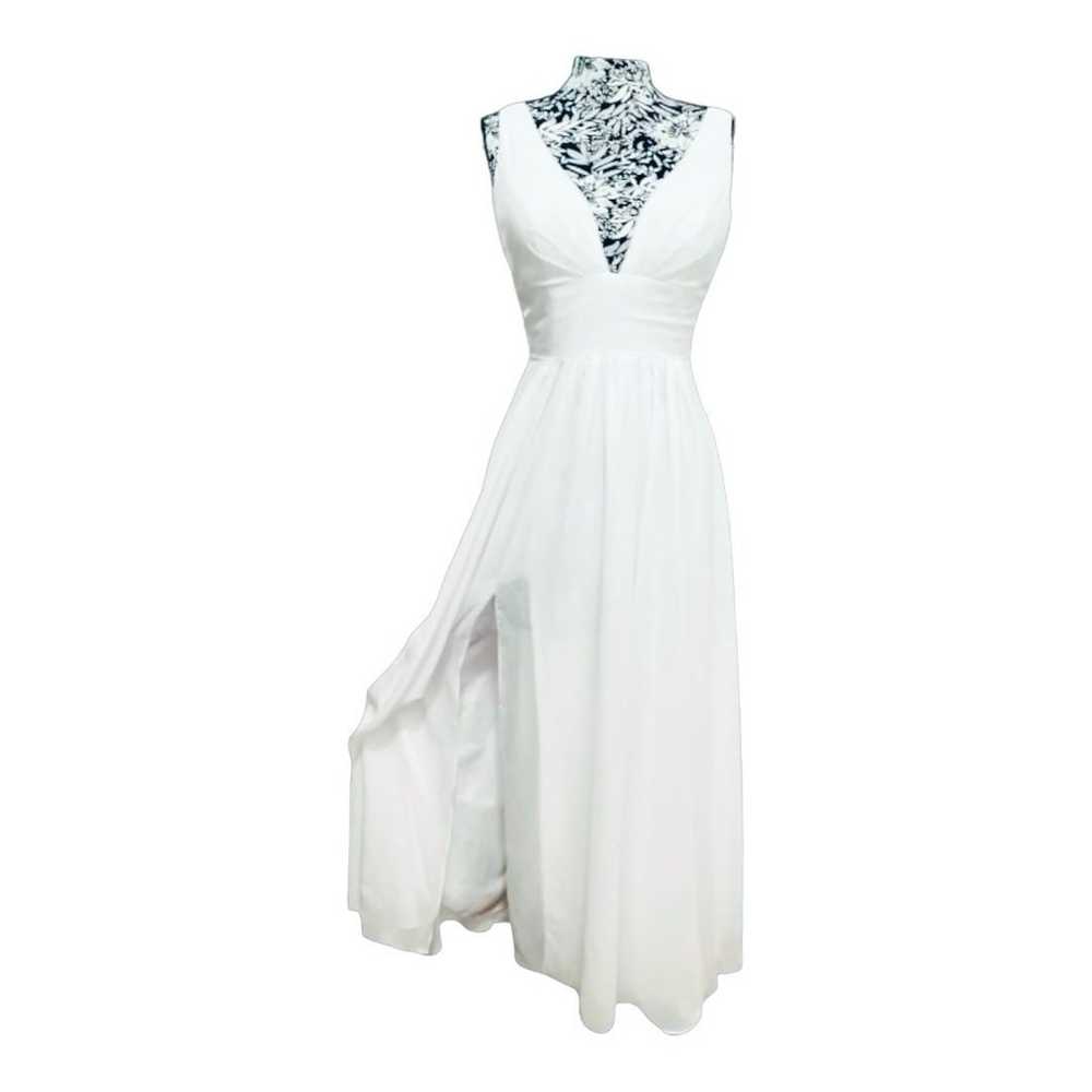 White Chiffon Wedding Dress - image 5