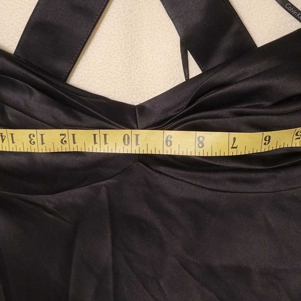 Calvin klein long elegant dress silk-like touch - image 5