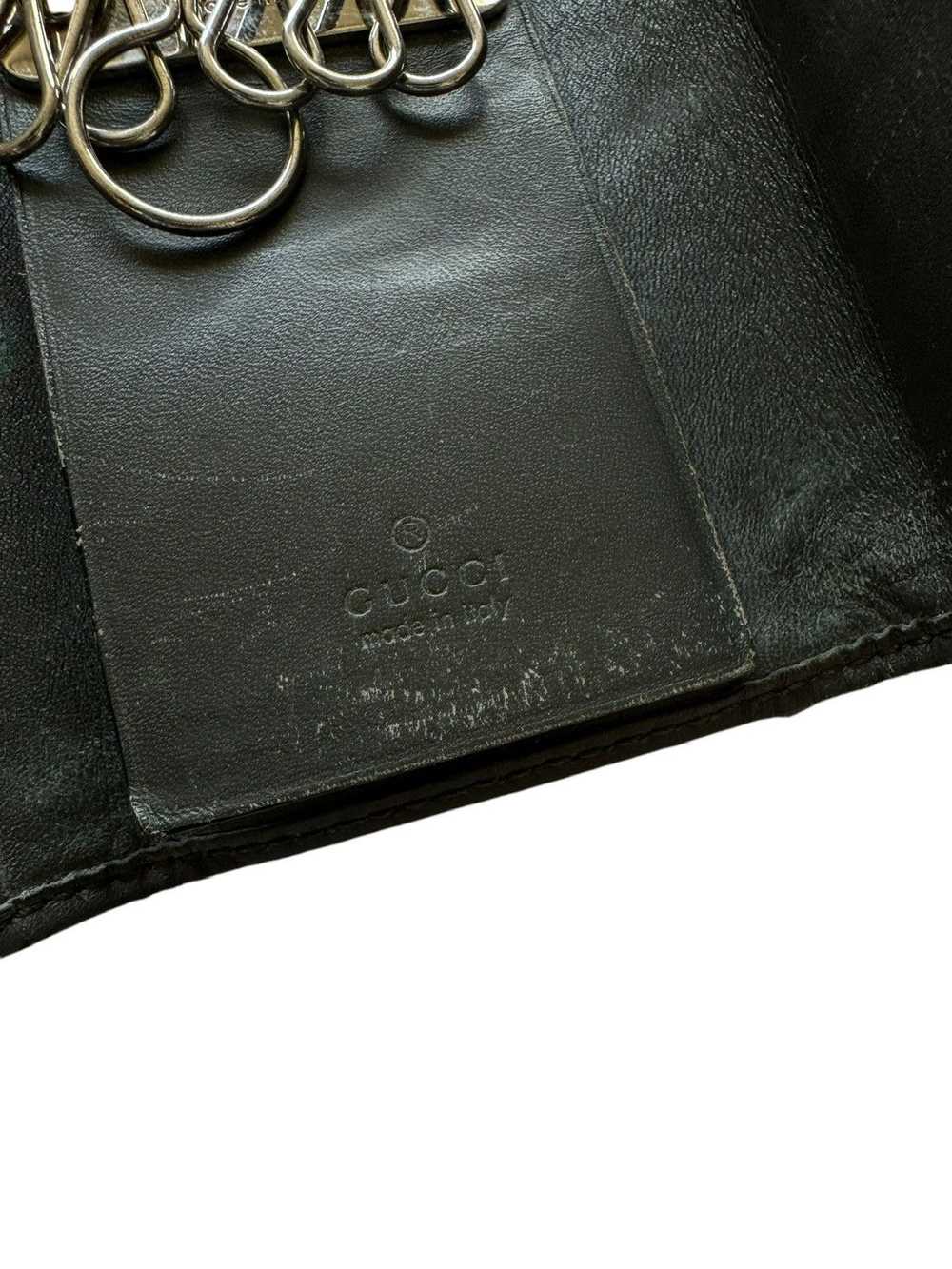 Gucci Gucci Monogram Leather Key Case - image 4