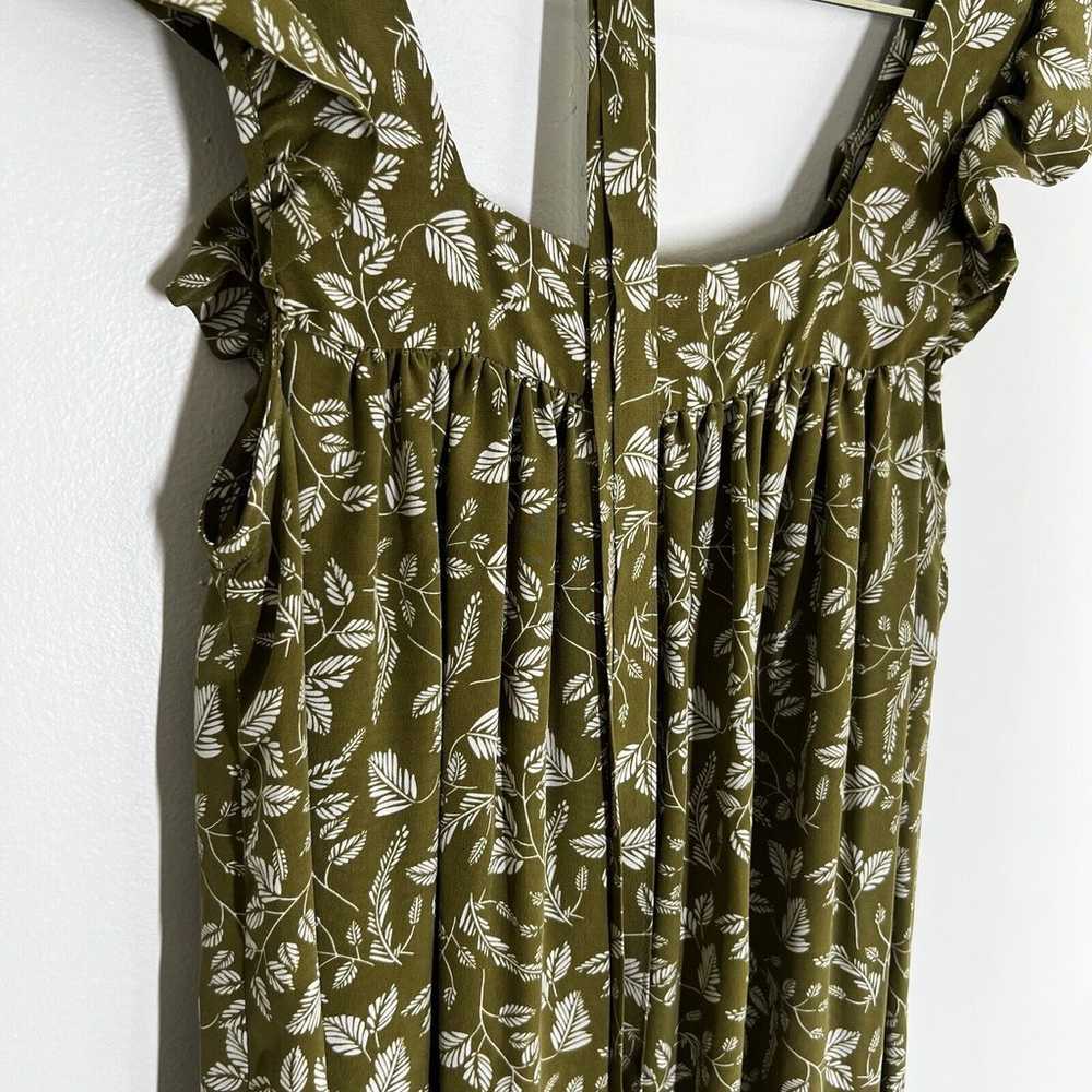 Christy Dawn Sz XS Benny Dress Moss Vine Silk Oli… - image 8