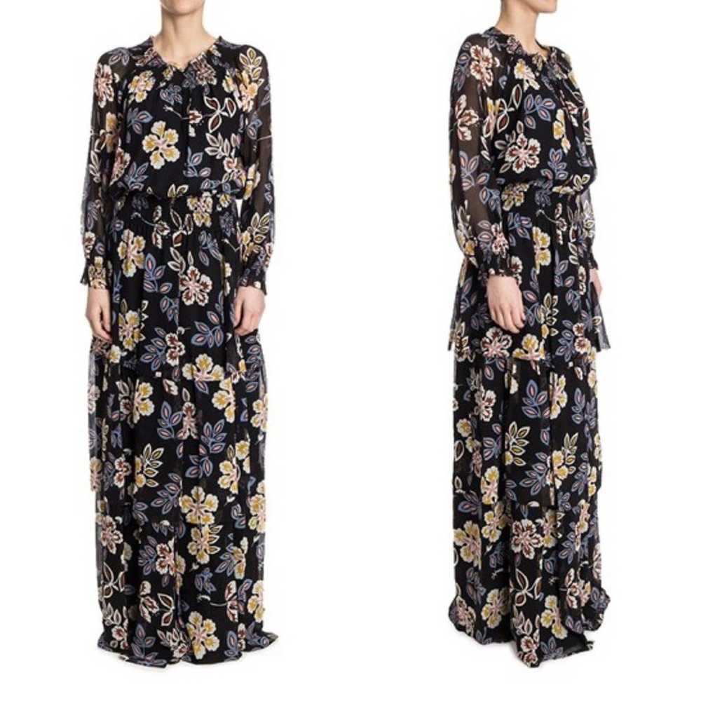 Tory Burch Silk Floral Indie Tiered Maxi Dress in… - image 11