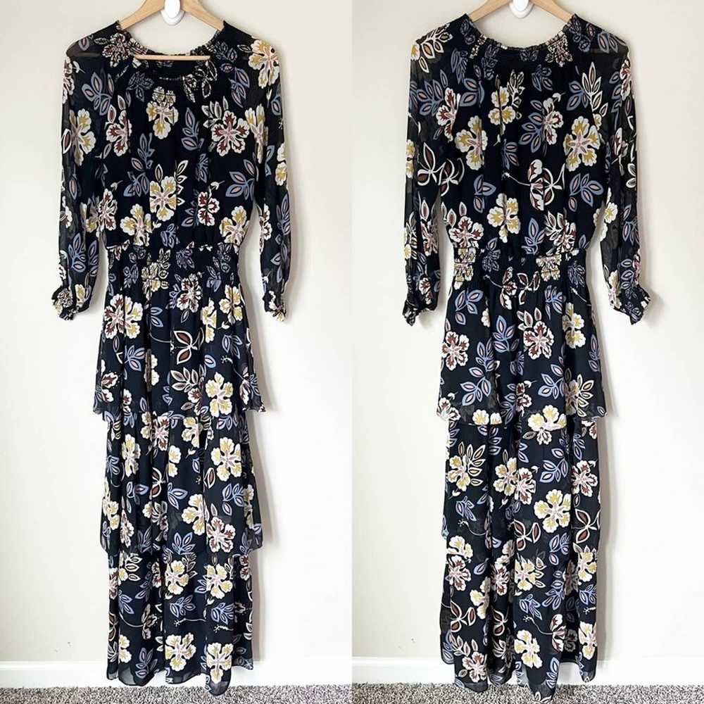 Tory Burch Silk Floral Indie Tiered Maxi Dress in… - image 2