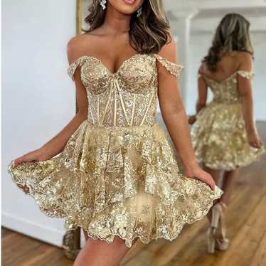 Sherri Hill Gold Style #55785