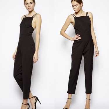 Solace London Black Elin Cropped Jumpsuit With Lo… - image 1