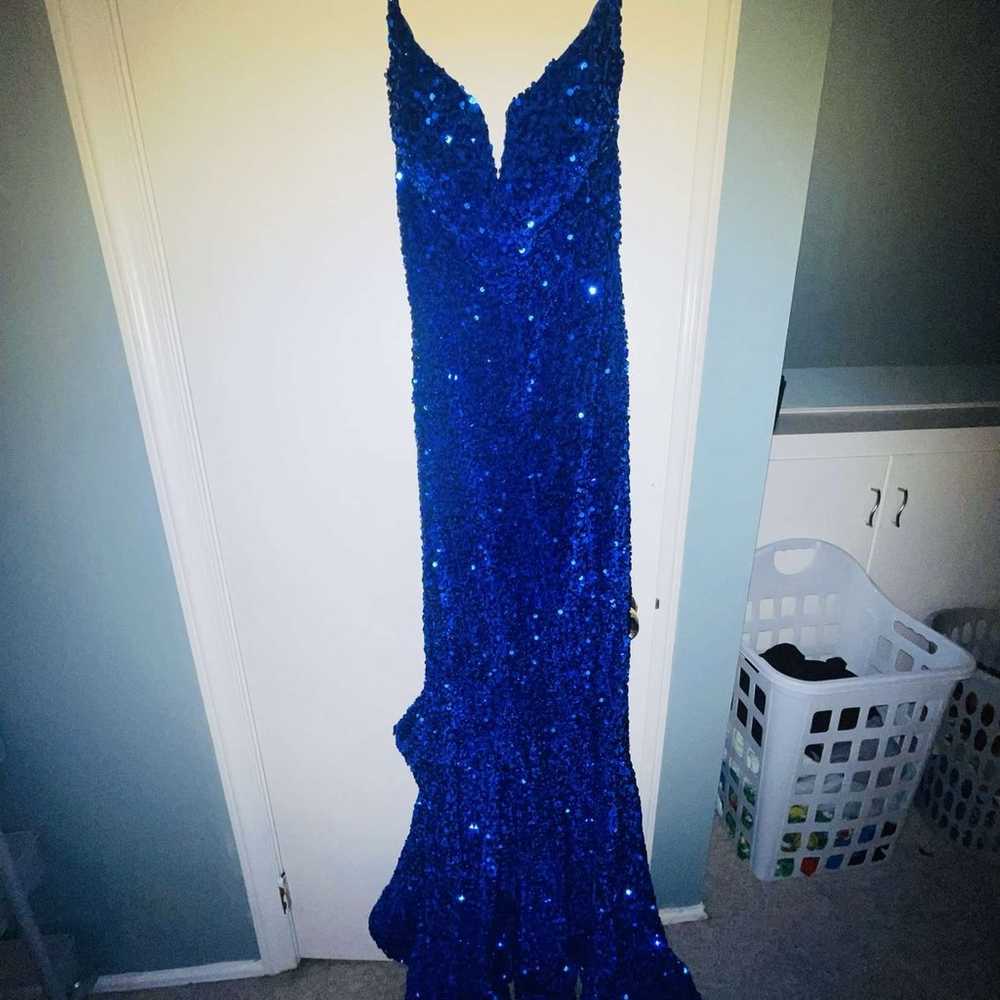 beautiful portia & scarlett royal blue sparkling … - image 11