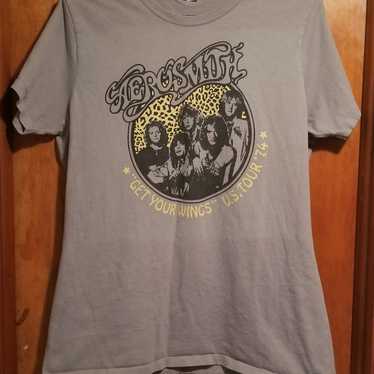 Aerosmith Shirt - Get Your Wings US Tour '74 - image 1
