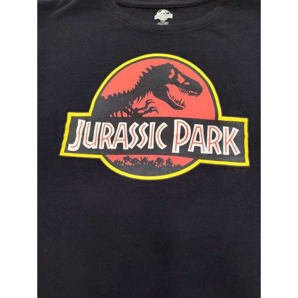 Jurassic Park T-Shirt Mens XL Black Short Sleeve … - image 2