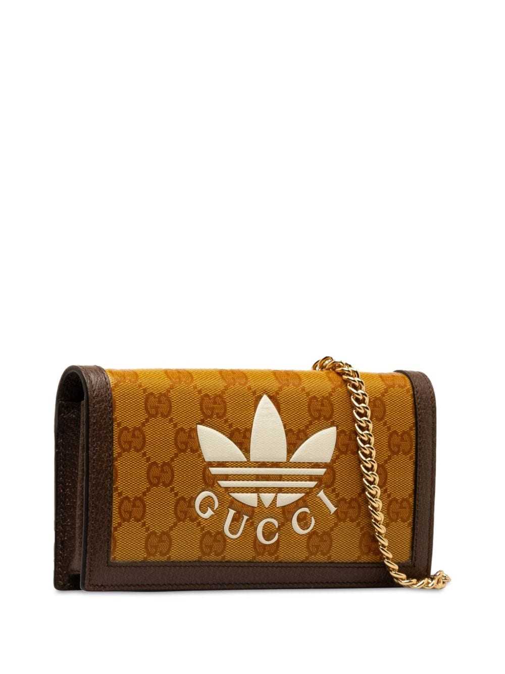 Gucci Pre-Owned 2022 x Adidas GG Supreme Wallet o… - image 3