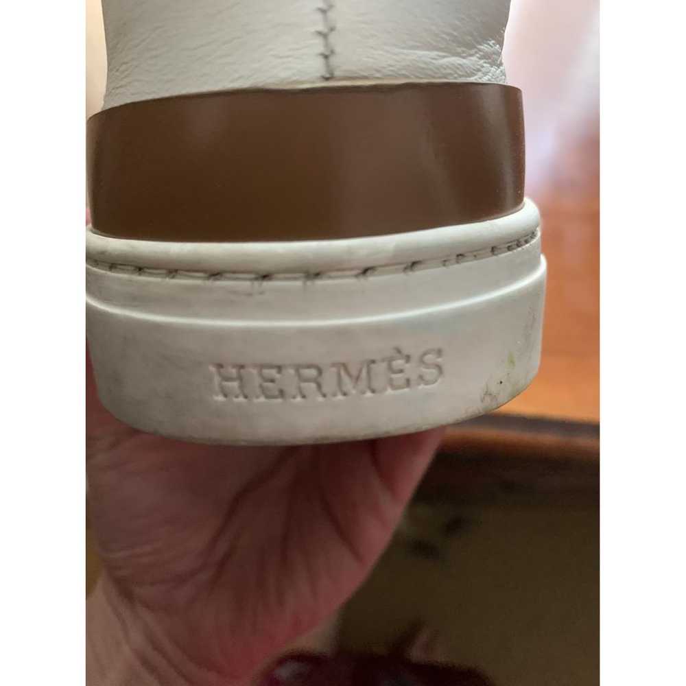 Hermès Deep leather trainers - image 3