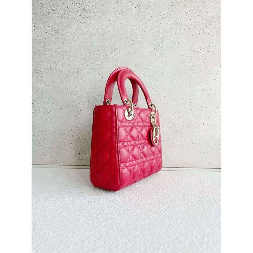 Dior Lady Dior leather handbag - image 4