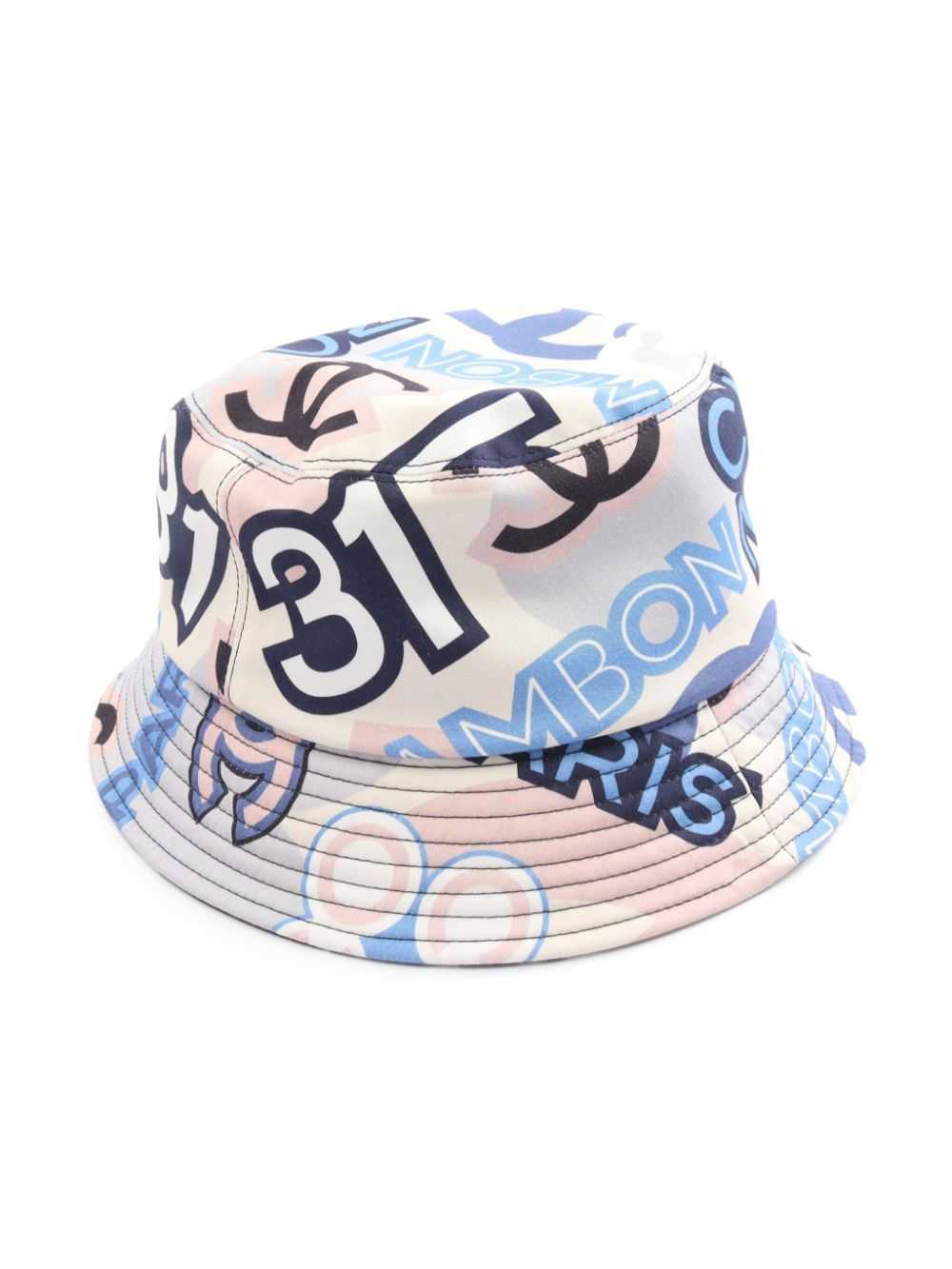 CHANEL Pre-Owned 1986-1988 logo-print bucket hat … - image 2