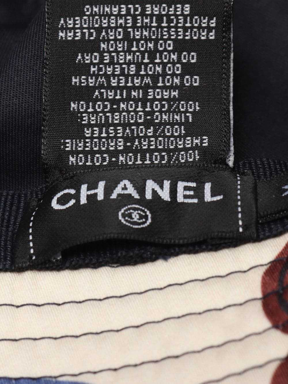 CHANEL Pre-Owned 1986-1988 logo-print bucket hat … - image 4