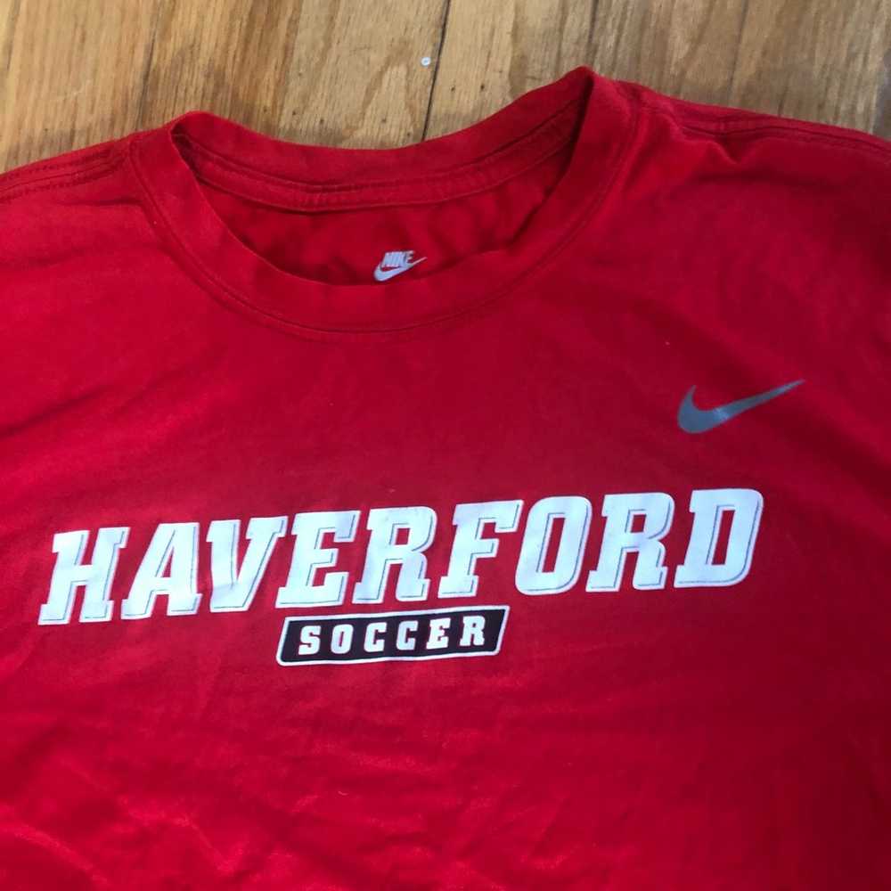 Men’s XL nike athletic T shirt Haverford College … - image 2