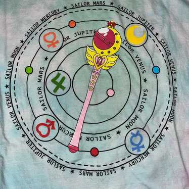 Sailor Moon Moon Stick Tie Dye Shirt Large - image 1