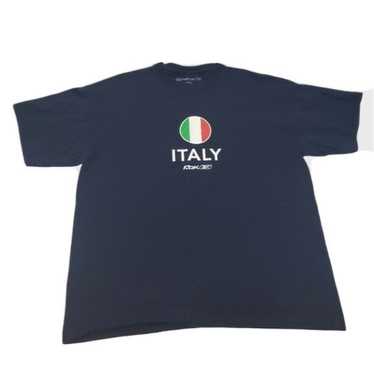 Reebok Italy T-shirt Navy Mens XL Short-sleeved C… - image 1