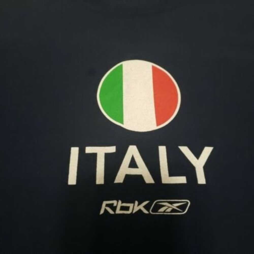 Reebok Italy T-shirt Navy Mens XL Short-sleeved C… - image 4