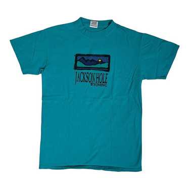 Vintage Jackson Hole Wyoming T-Shirt Size Medium … - image 1