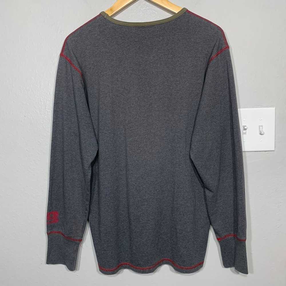 Vintage 90s Y2K Structure Logo Gray Long Sleeve T… - image 2